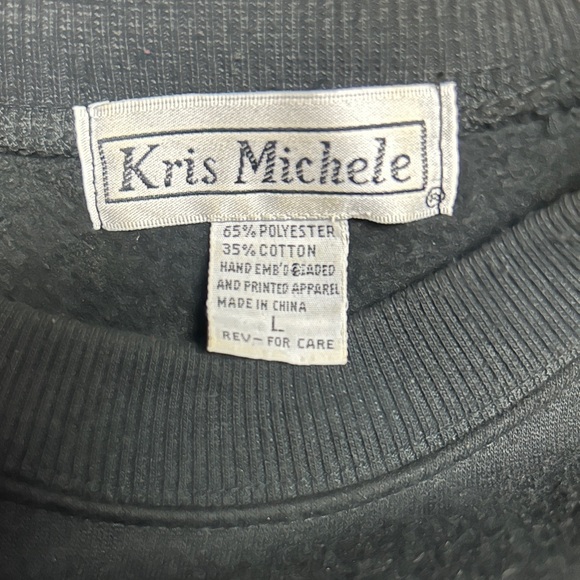 Kris Michele • Large • Black • Sequins • Embroidery • Ski/Mountains • Sweater - Picture 12 of 12